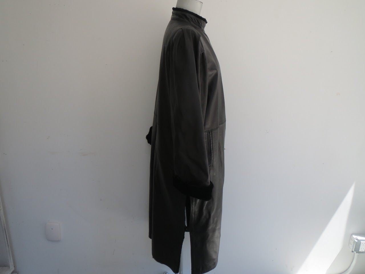 Yves Saint Laurent Fourures Leather Coat