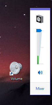 Windows, ярлык громкости