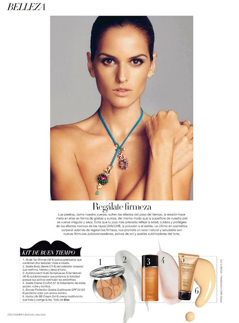 Izabel Goular & Dior - Harpers Bazaar Spain abril 2012