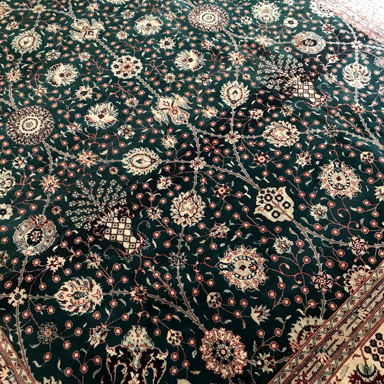 Pakistani Wool Floral Carpet