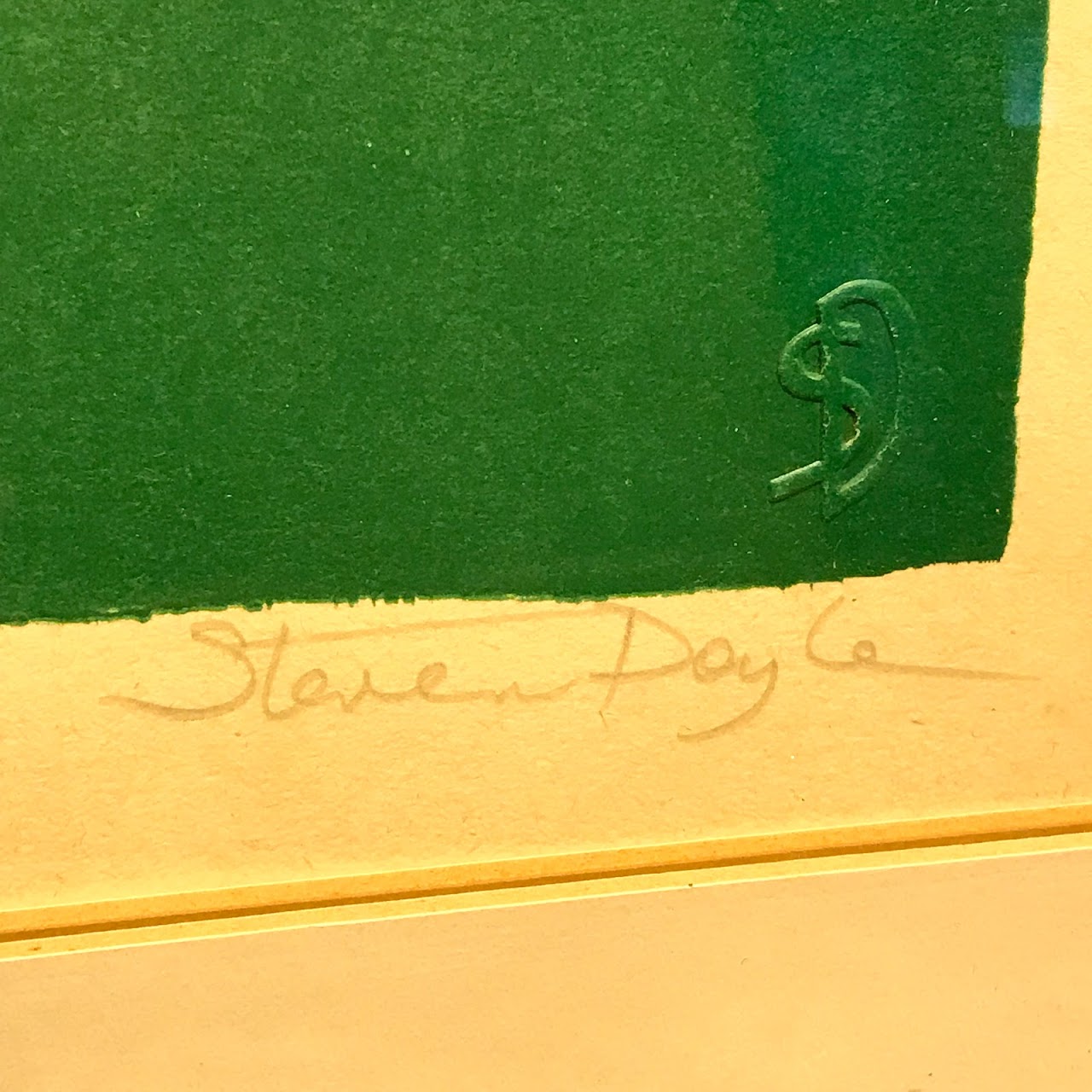 Steven Doyle 'Letter K' Signed Lithograph