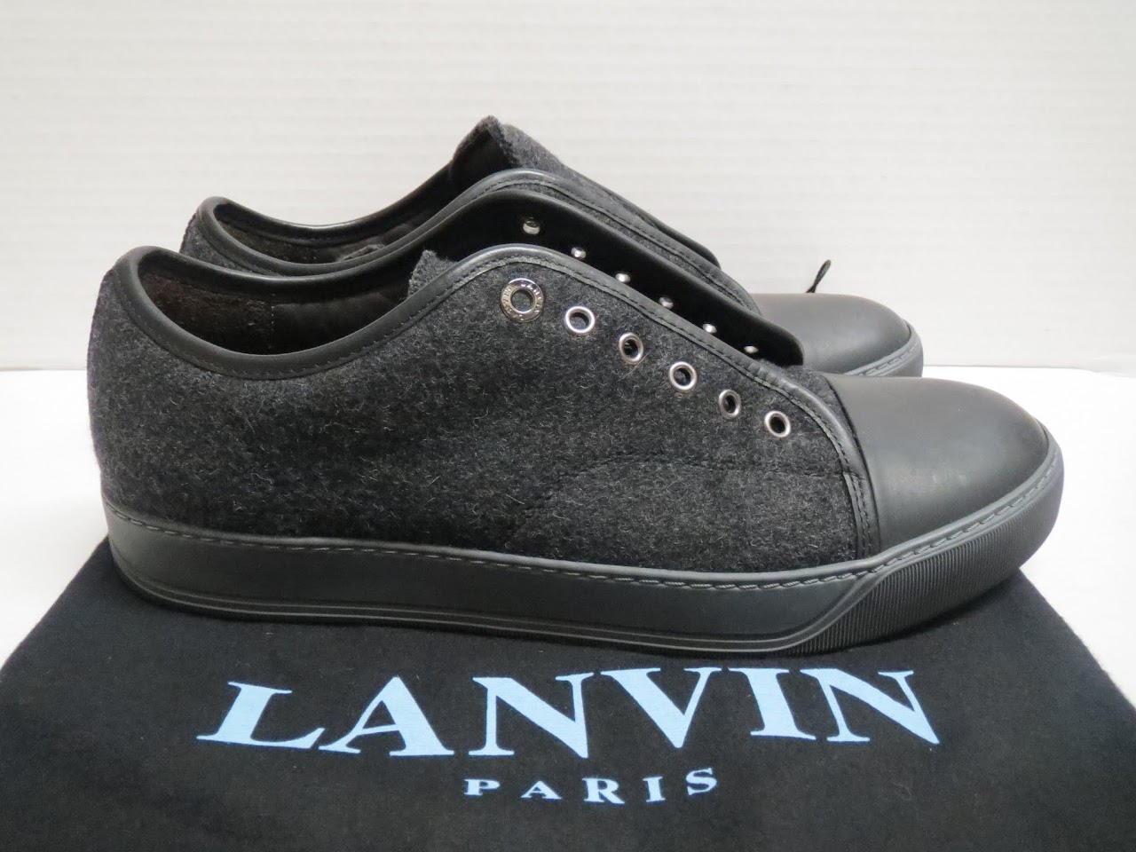 Lanvin Felted Wool Sneakers