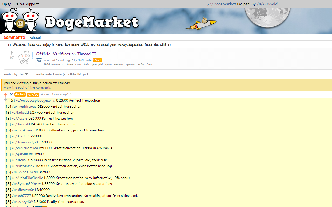 DogeCoin Reddit Helper Preview image 7