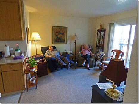 Mom and Dad's living room,  Brookdale Orangevale Assisted Living community 