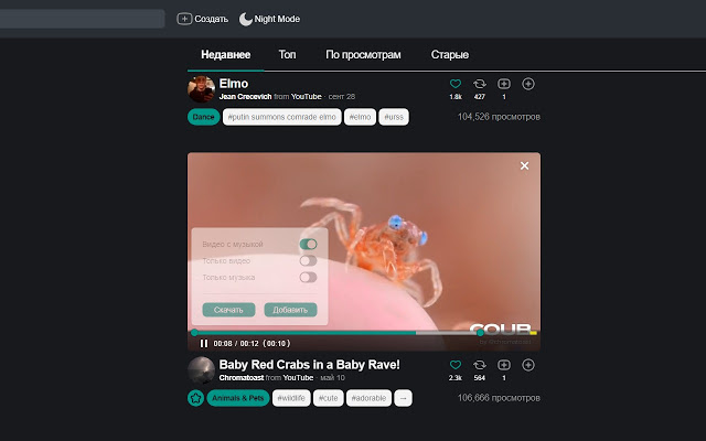 MyCoub - Download from Coub Video and Audio chrome extension