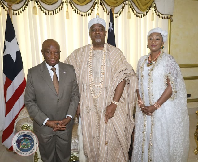 Oba Olusegun MacGregor makes historic visit to Liberia, strengthens ties between nations