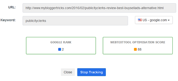 webtexttool page tracker tool