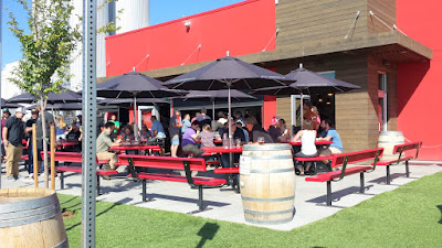 Avery Brewing downstairs bar and patio