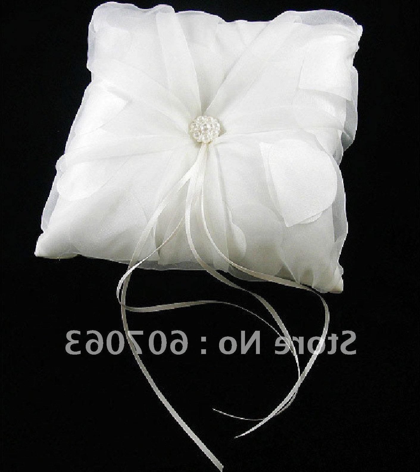 Free Shipping 30pcs  NEW wholesale & retail Satin Wedding Ring Pillow