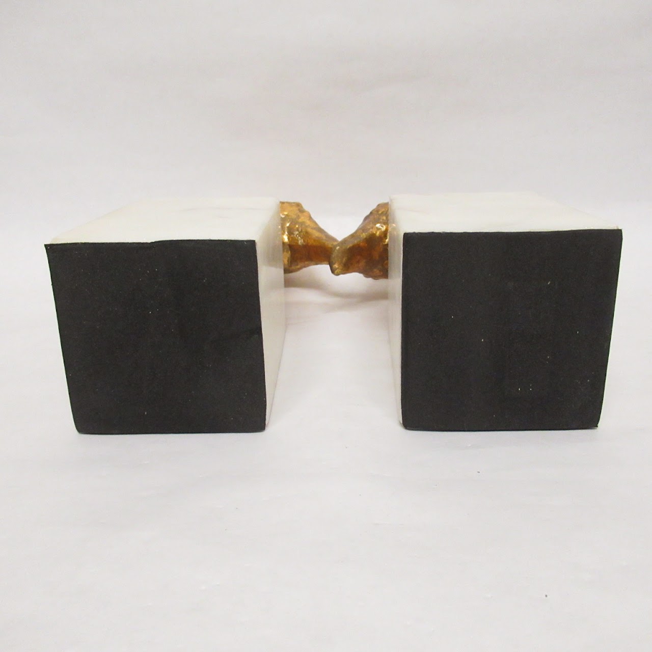 Gilt & Stone Bookends