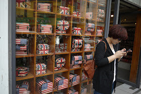 small chests with British and American flag designs for sale