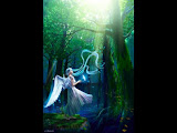 Angel In A Mystical Forest