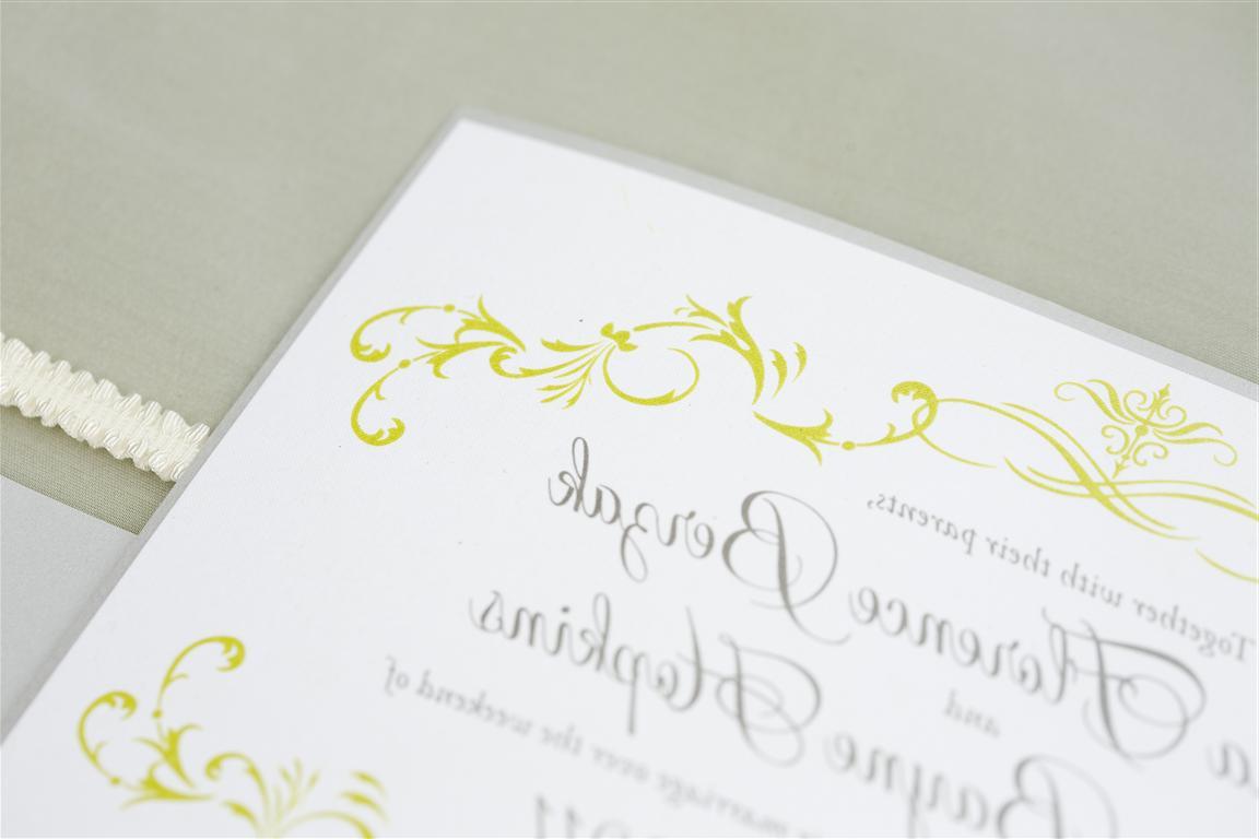 The invitations were design