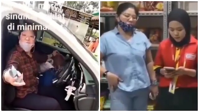 VIDEO - Wanita naik Mercedes curi chocolate di kedai serbaneka, paksa pekerja minta maaf atau kena saman malu kerana tularkan videonya kantoi mencuri