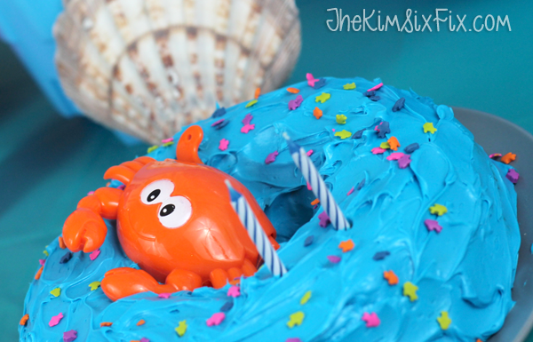 Crab blue ocean cake