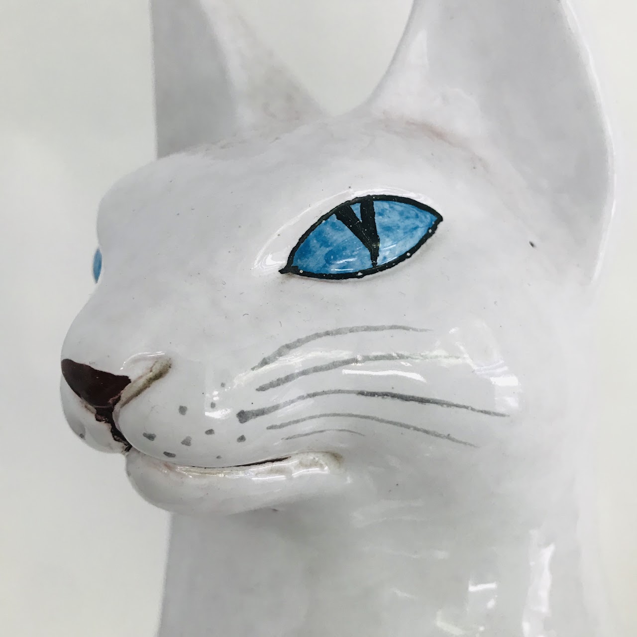 Large Ceramic Italian Cat Statue