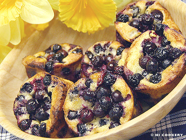 Blueberry Popovers