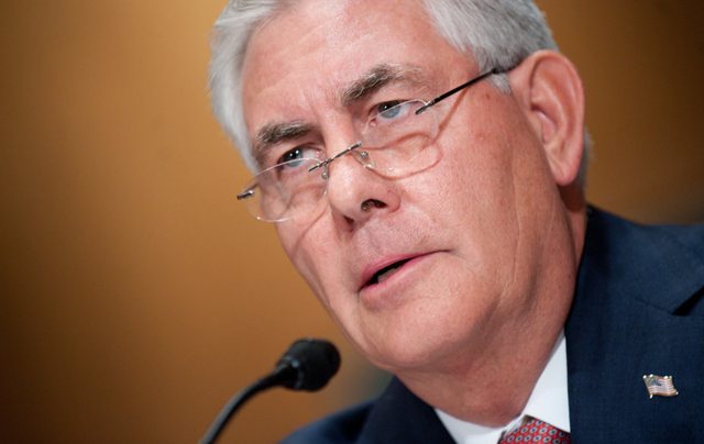 Rex Tillerson, President-elect Donald Trump's nominee for secretary of state, begins two days of confirmation hearings before the U.S. Senate on 11 January 2017. Photo: Jim Watson / AFP / Getty Images