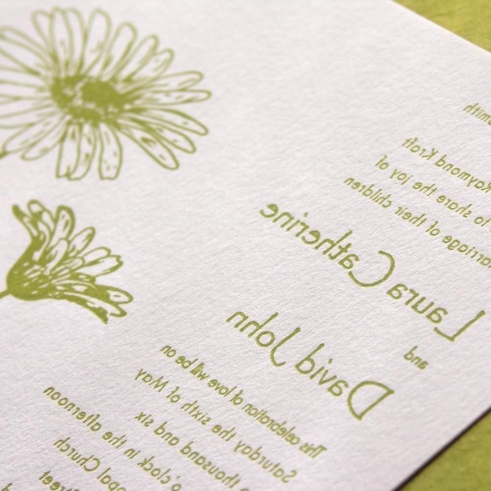 Daisy - Letterpress Wedding