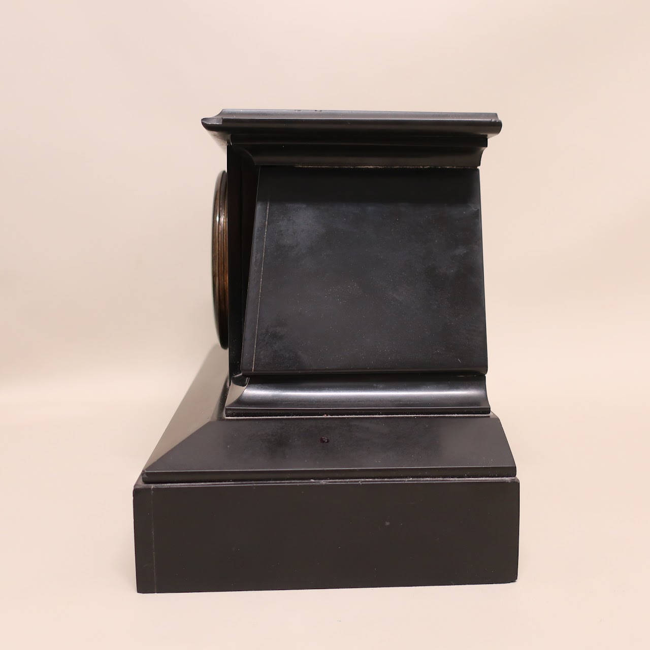 19th C Basalt Mantle Clock