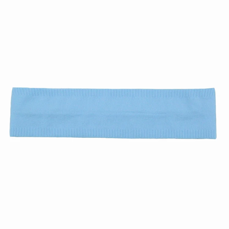 Copricapo sportivo antitraspirante antiscivolo in nylon con fascia monocromatica