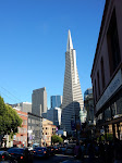 At Columbus & Broadway, the view of the Transamerica building is pretty awesome