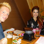 matt & heather at Miyabitei Izo Izakaya in Roppongi, Japan 