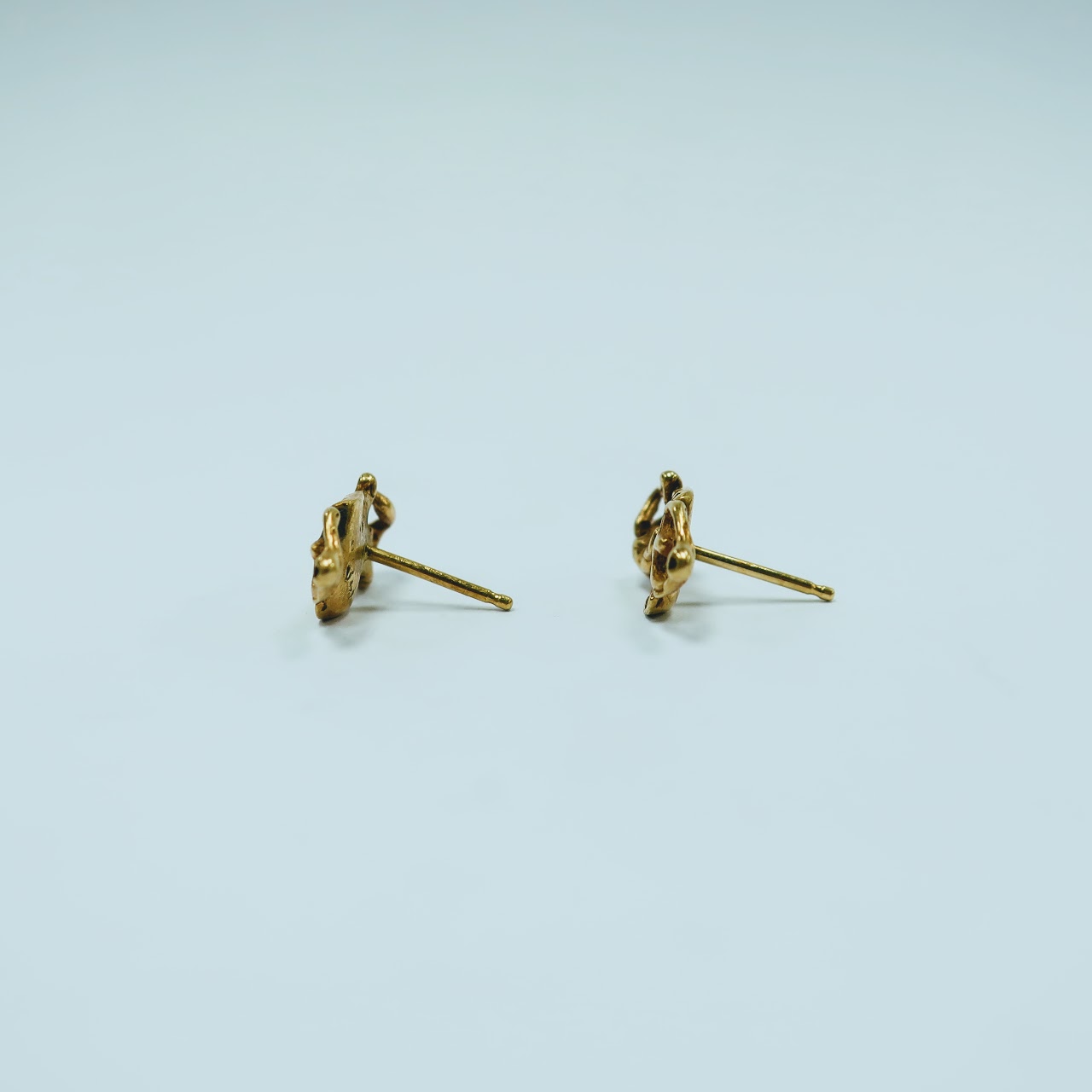 14 K Gold Modern Studs