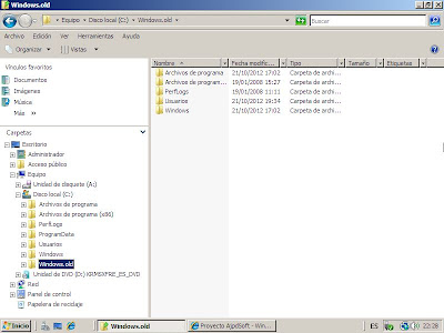 Reparar servidor Windows Server 2008 reinstalando sistema operativo