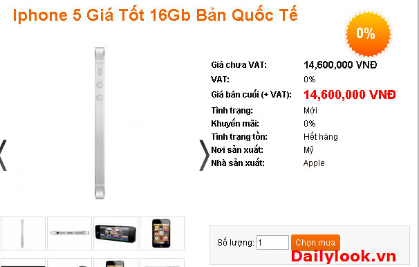 Đón chào iPhone 5s, iPhone 5 giảm giá nhẹ tại Việt Nam