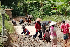 Widodo Memprioritaskan Pembangunan Onderlagh Jalan Usaha Tani Desa Ogan Lima Lampura