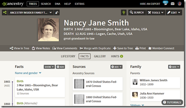 Ancestry.com responsive design adjustments