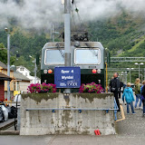 De trein van Flåm naar Myrdal vertrekt om 13.35 uur.