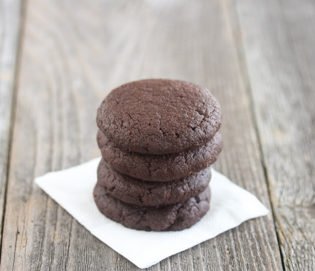 photo of a stack of Midnight Cookies