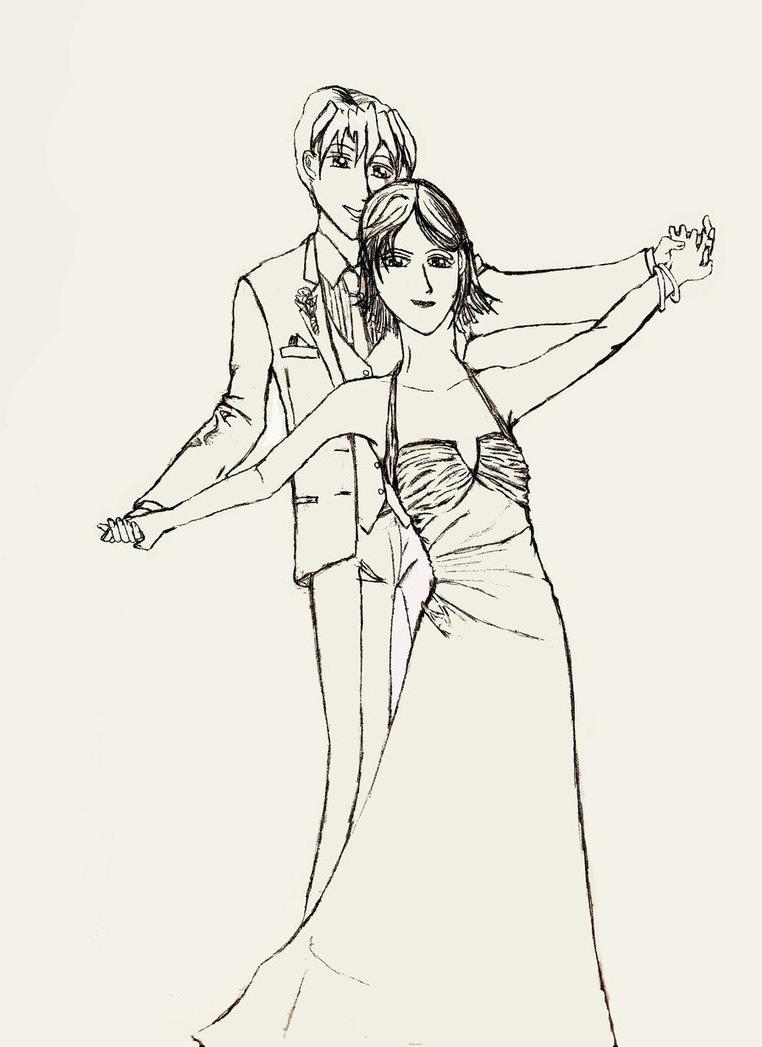 Wedding Dance lineart by  Poshu on deviantART