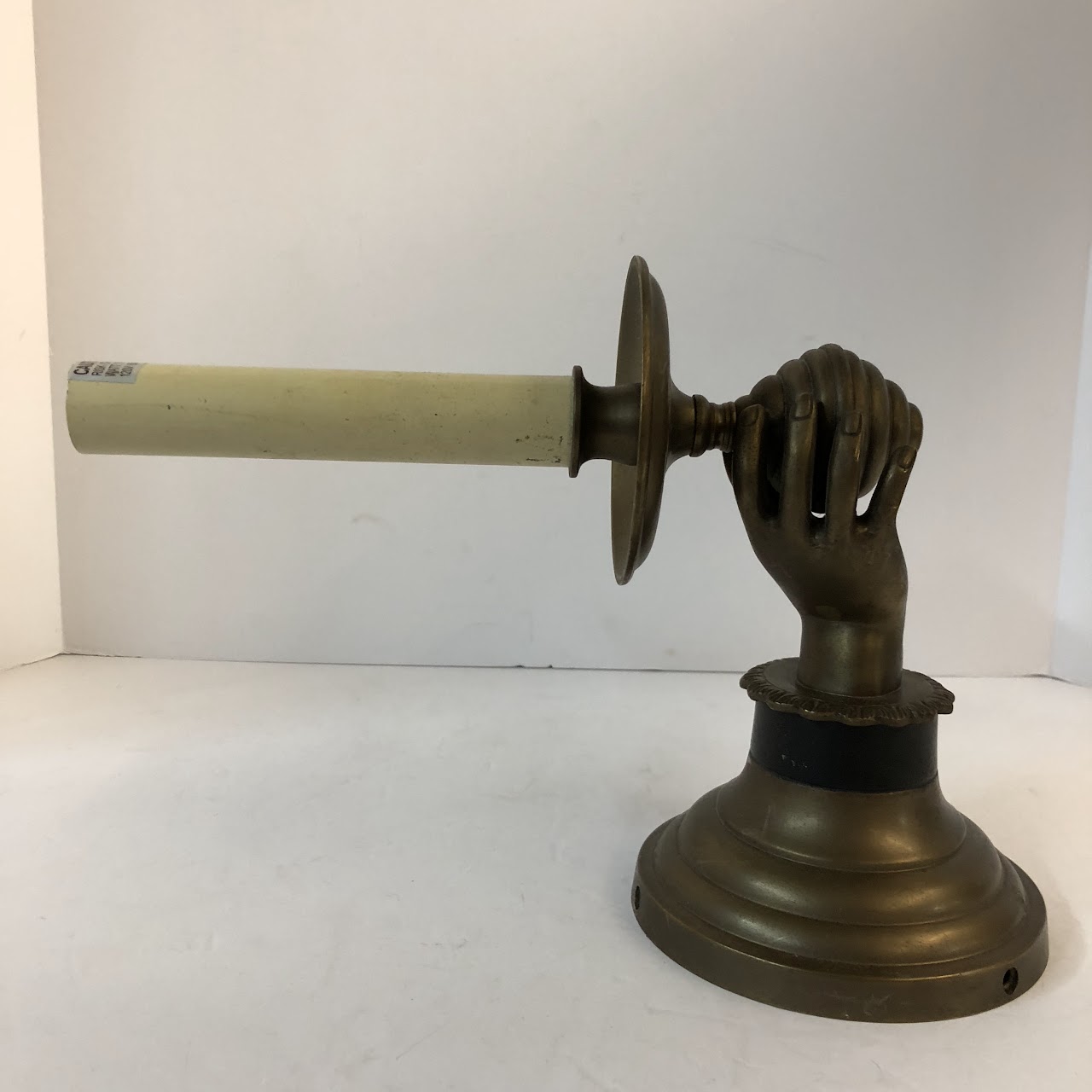 Brass Hand Sconce Pair