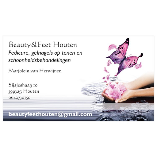 Beauty & Feet Houten Pedicure/schoonheidssalon. aangeloten bij provoet en Anbos logo