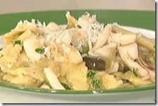 Maltagliati con calamaro e melanzane