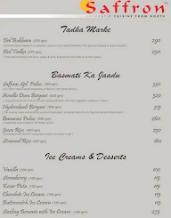 Saffron menu 7