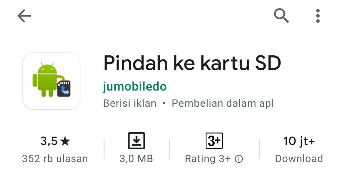 Aplikasi Untuk Memindahkan Data Aplikasi ke Kartu SD - pengetahuanku79