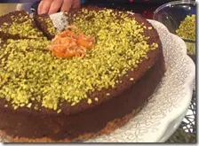 Torta di cous cous e cioccolato