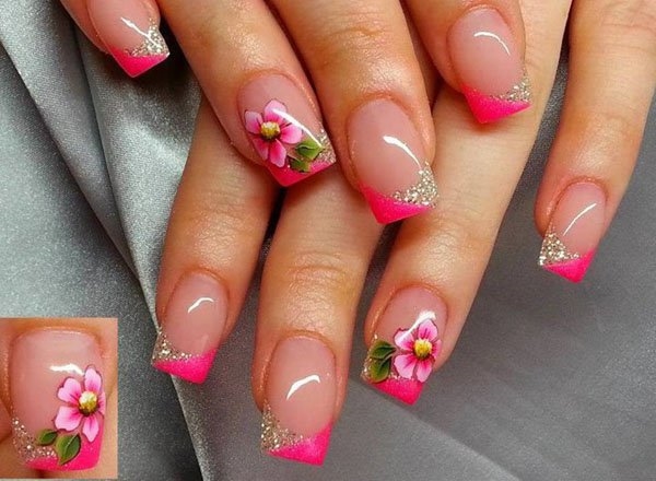 3. Large floral nail art - wide 1