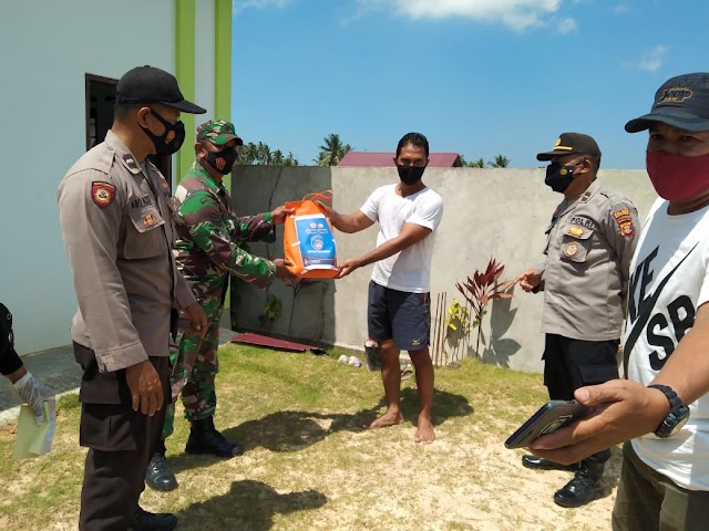 Sinergitas Tiga Pilar Kelurahan Muara Jawa Pesisir Bantu Warga Isoman