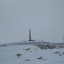 Obelisk am Gipfel