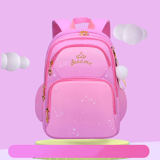Title 2, Gradient Color Primary School Student Schoolbag...