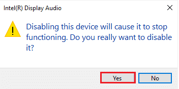 Ahora, confirme el mensaje haciendo clic en Sí y reinicie su computadora.  Arreglar los altavoces de Logitech que no funcionan en Windows 10