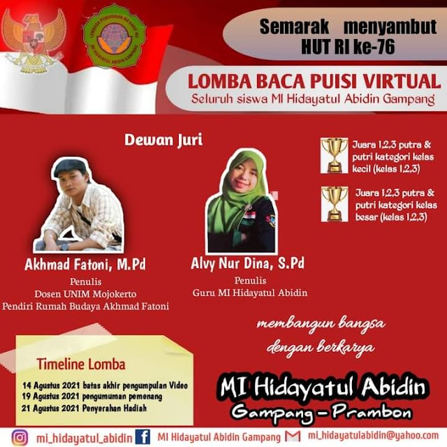 Lomba baca puisi virtual