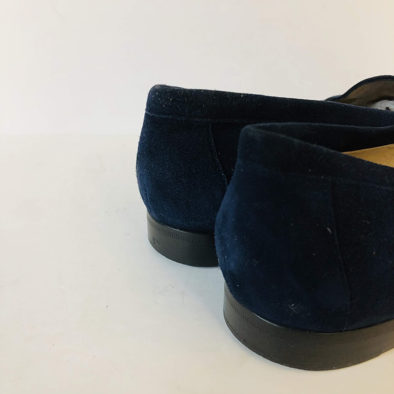 Gucci Navy Suede Loafers