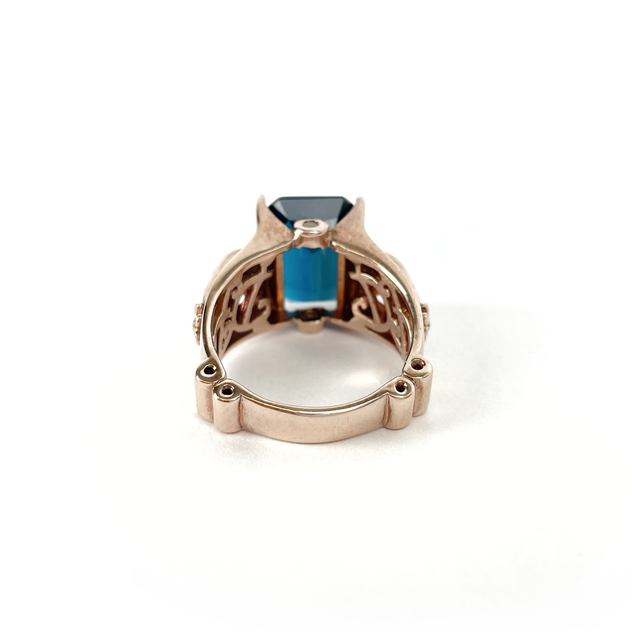 Sterling Silver & Blue Stone Ring