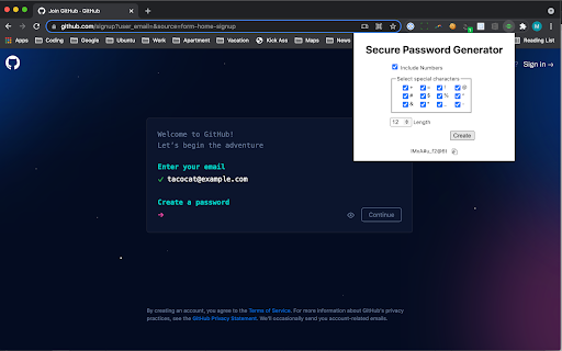 Secure Password Generator